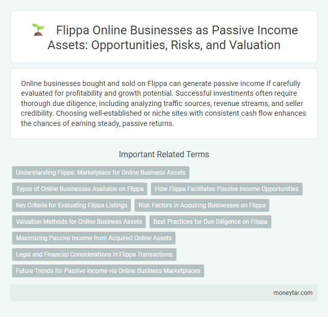 Flippa Online Businesses as Passive Income Assets: Opportunities, Risks, and Valuation