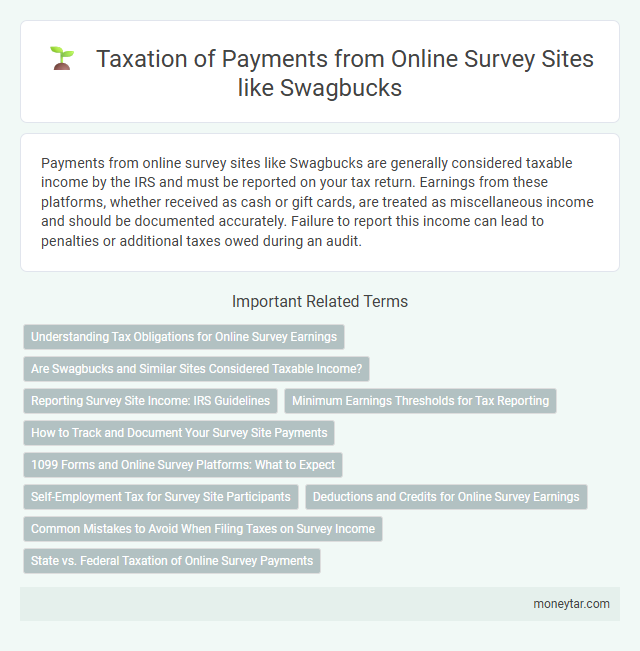 Taxation of Payments from Online Survey Sites like Swagbucks