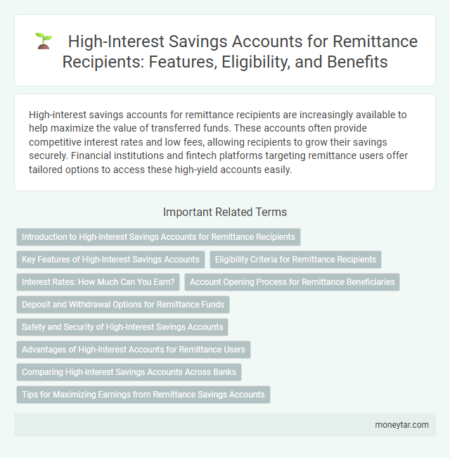 High-Interest Savings Accounts for Remittance Recipients: Features, Eligibility, and Benefits
