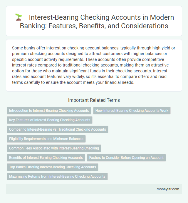 Interest-Bearing Checking Accounts in Modern Banking: Features, Benefits, and Considerations