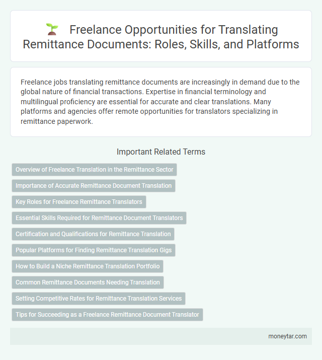 Freelance Opportunities for Translating Remittance Documents: Roles, Skills, and Platforms