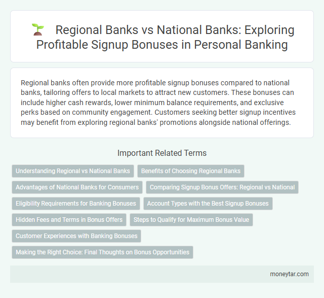 Regional Banks vs National Banks: Exploring Profitable Signup Bonuses in Personal Banking
