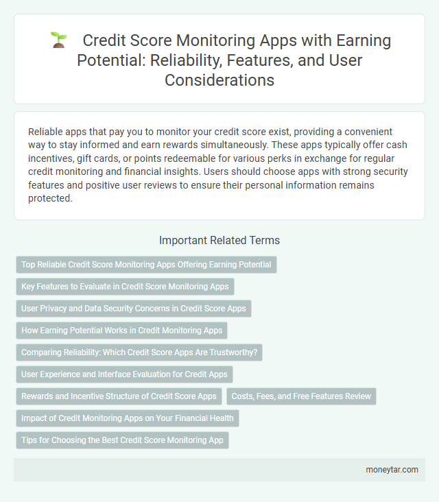 Credit Score Monitoring Apps with Earning Potential: Reliability, Features, and User Considerations