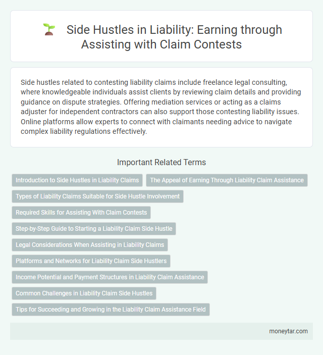 Side Hustles in Liability: Earning through Assisting with Claim Contests