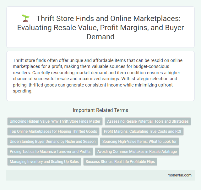 Thrift Store Finds and Online Marketplaces: Evaluating Resale Value, Profit Margins, and Buyer Demand