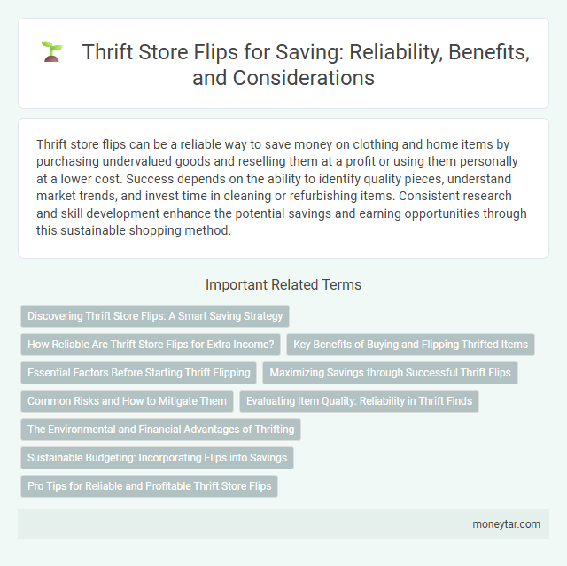 Thrift Store Flips for Saving: Reliability, Benefits, and Considerations