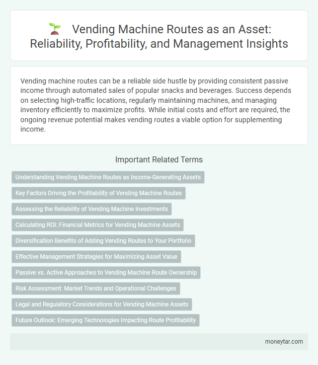 Vending Machine Routes as an Asset: Reliability, Profitability, and Management Insights