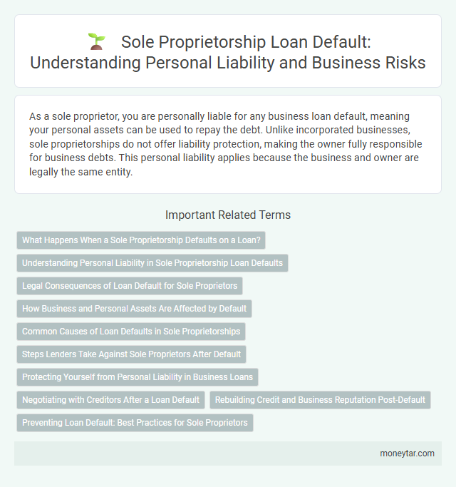 Sole Proprietorship Loan Default: Understanding Personal Liability and Business Risks
