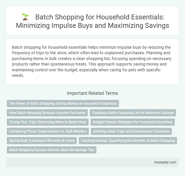 Batch Shopping for Household Essentials: Minimizing Impulse Buys and Maximizing Savings