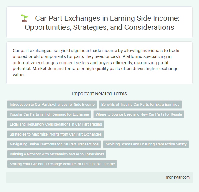 Car Part Exchanges in Earning Side Income: Opportunities, Strategies, and Considerations