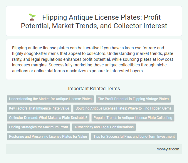 Flipping Antique License Plates: Profit Potential, Market Trends, and Collector Interest