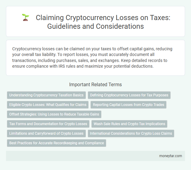 Claiming Cryptocurrency Losses on Taxes: Guidelines and Considerations