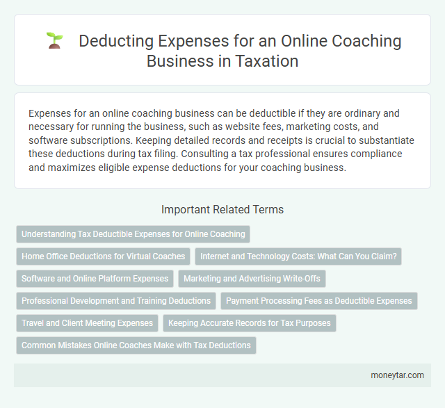 Deducting Expenses for an Online Coaching Business in Taxation