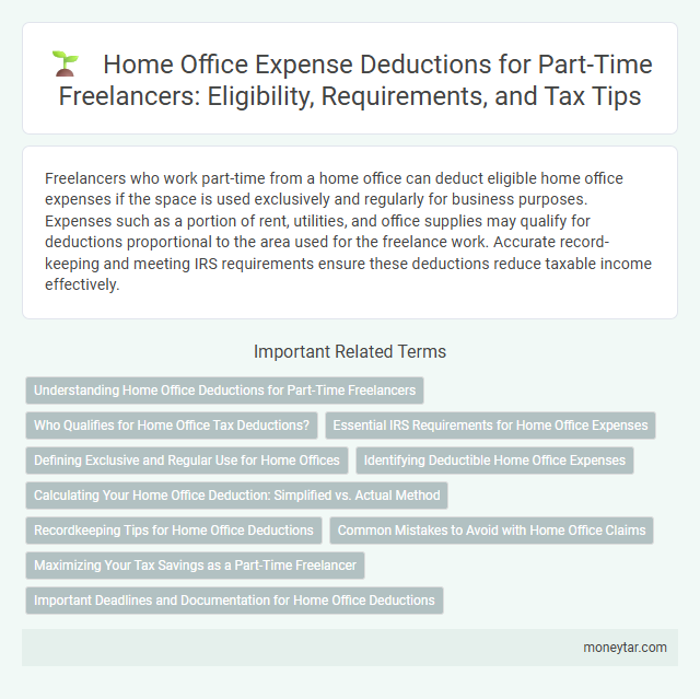 Home Office Expense Deductions for Part-Time Freelancers: Eligibility, Requirements, and Tax Tips
