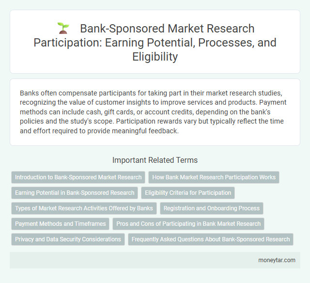 Bank-Sponsored Market Research Participation: Earning Potential, Processes, and Eligibility