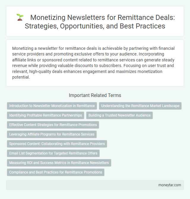Monetizing Newsletters for Remittance Deals: Strategies, Opportunities, and Best Practices