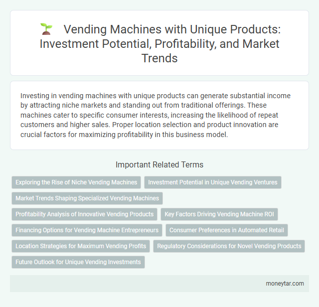 Vending Machines with Unique Products: Investment Potential, Profitability, and Market Trends