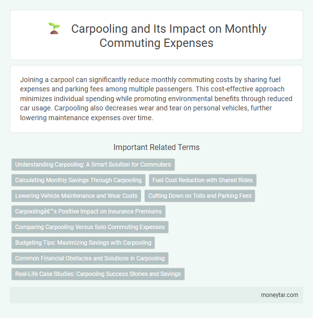 Carpooling and Its Impact on Monthly Commuting Expenses