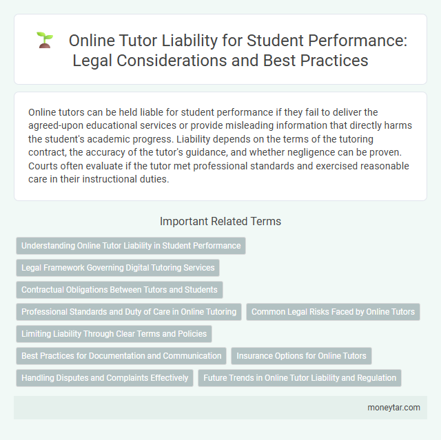 Online Tutor Liability for Student Performance: Legal Considerations and Best Practices