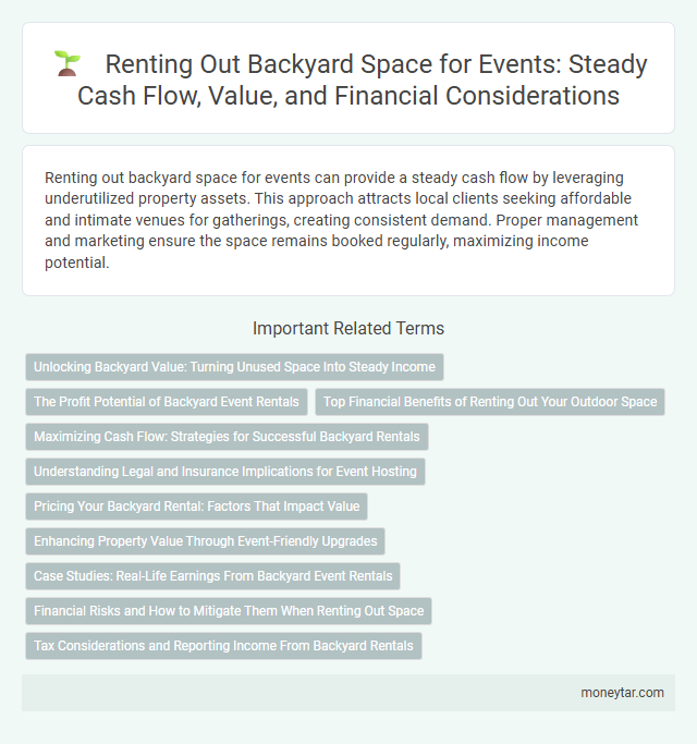 Renting Out Backyard Space for Events: Steady Cash Flow, Value, and Financial Considerations