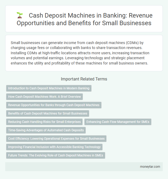 Cash Deposit Machines in Banking: Revenue Opportunities and Benefits for Small Businesses