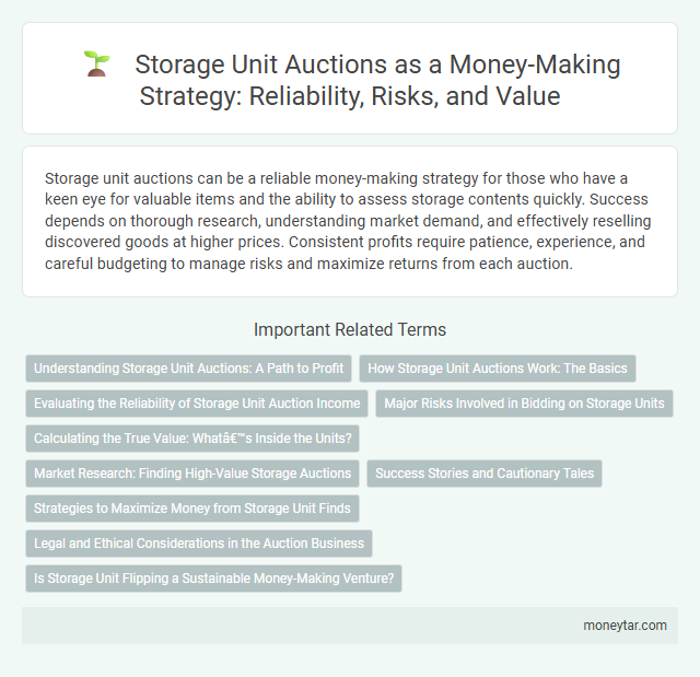 Storage Unit Auctions as a Money-Making Strategy: Reliability, Risks, and Value