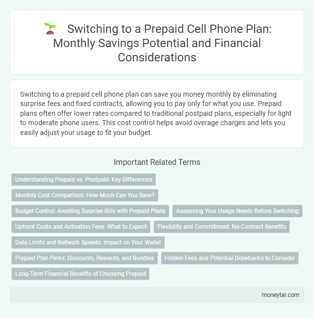 Switching to a Prepaid Cell Phone Plan: Monthly Savings Potential and Financial Considerations
