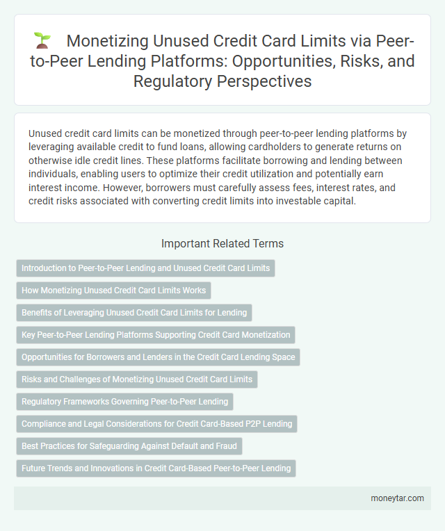 Monetizing Unused Credit Card Limits via Peer-to-Peer Lending Platforms: Opportunities, Risks, and Regulatory Perspectives