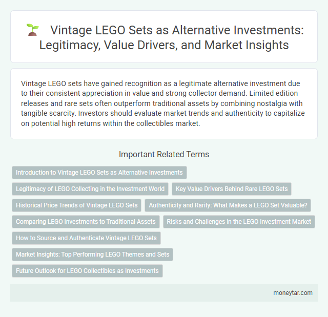 Vintage LEGO Sets as Alternative Investments: Legitimacy, Value Drivers, and Market Insights
