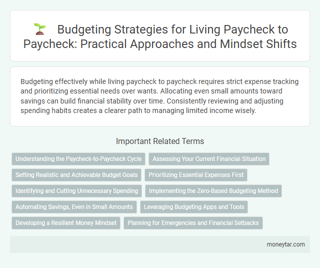 Budgeting Strategies for Living Paycheck to Paycheck: Practical Approaches and Mindset Shifts