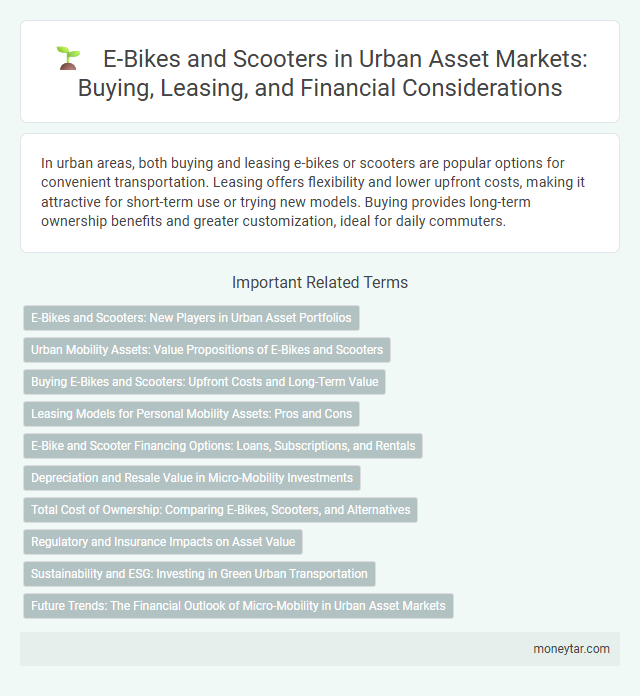 E-Bikes and Scooters in Urban Asset Markets: Buying, Leasing, and Financial Considerations
