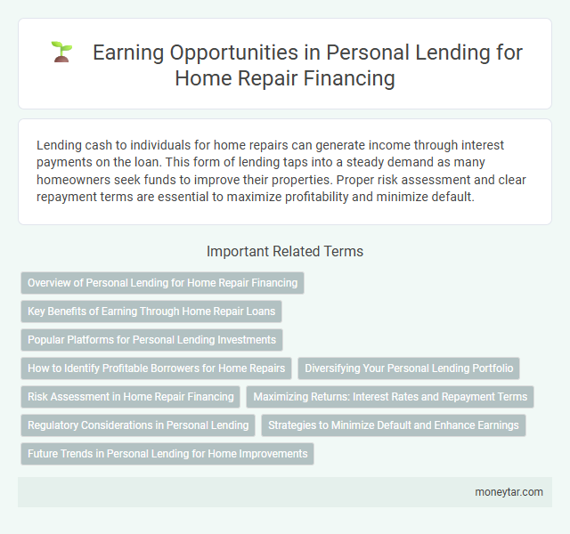Earning Opportunities in Personal Lending for Home Repair Financing