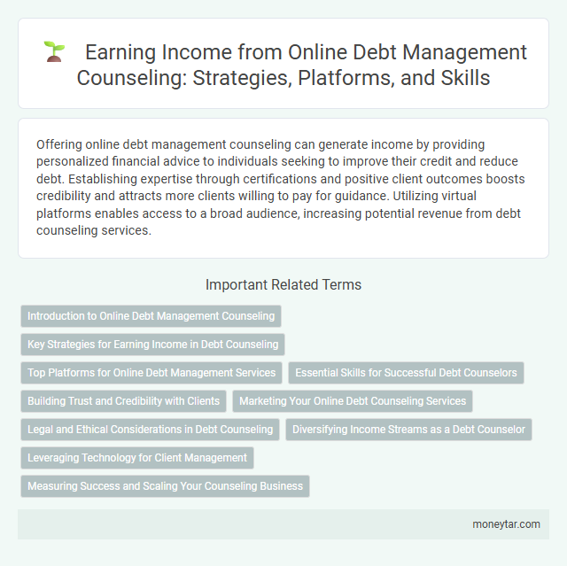 Earning Income from Online Debt Management Counseling: Strategies, Platforms, and Skills