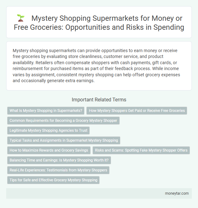 Mystery Shopping Supermarkets for Money or Free Groceries: Opportunities and Risks in Spending