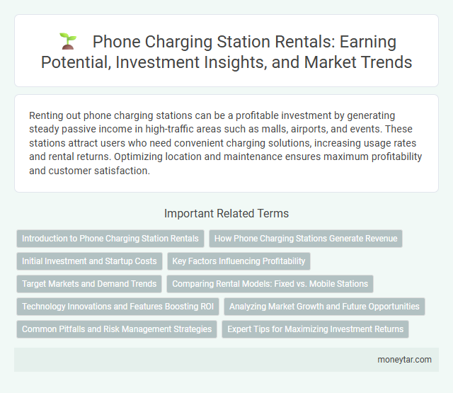 Phone Charging Station Rentals: Earning Potential, Investment Insights, and Market Trends