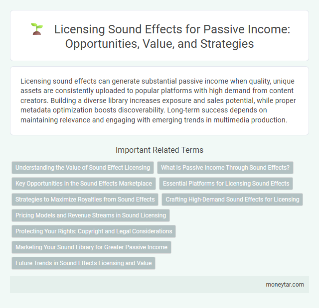 Licensing Sound Effects for Passive Income: Opportunities, Value, and Strategies