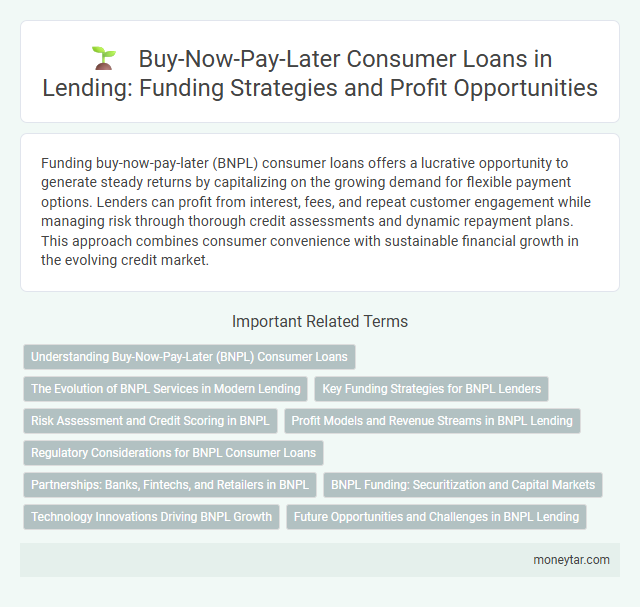 Buy-Now-Pay-Later Consumer Loans in Lending: Funding Strategies and Profit Opportunities