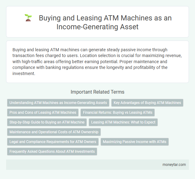 Buying and Leasing ATM Machines as an Income-Generating Asset