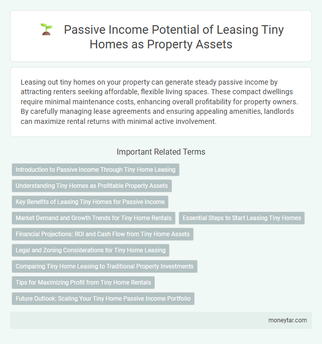 Passive Income Potential of Leasing Tiny Homes as Property Assets