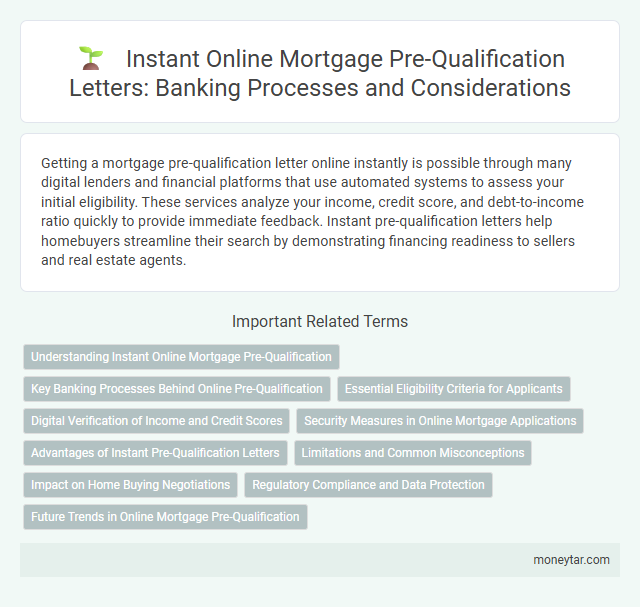 Instant Online Mortgage Pre-Qualification Letters: Banking Processes and Considerations