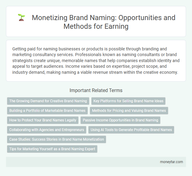 Monetizing Brand Naming: Opportunities and Methods for Earning