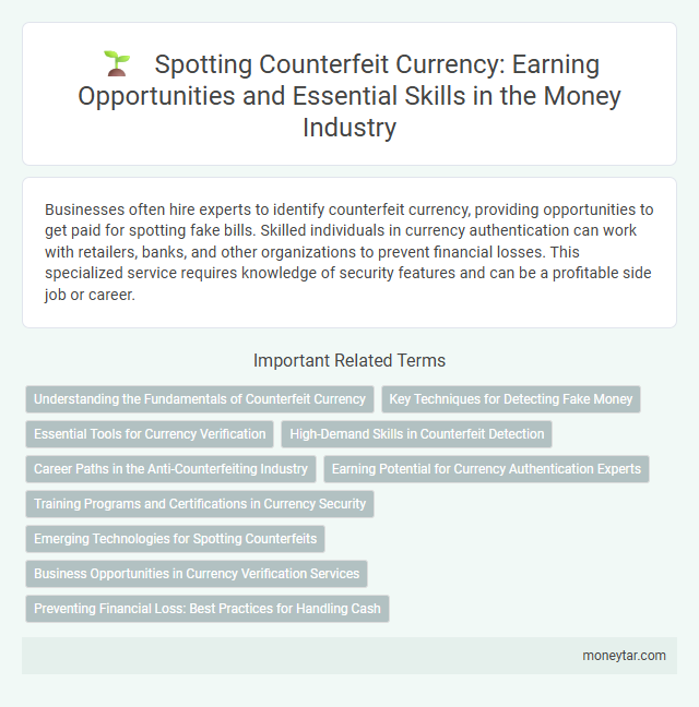 Spotting Counterfeit Currency: Earning Opportunities and Essential Skills in the Money Industry