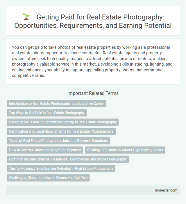 Getting Paid for Real Estate Photography: Opportunities, Requirements, and Earning Potential