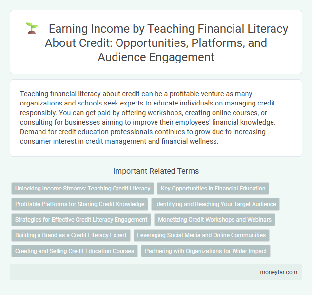 Earning Income by Teaching Financial Literacy About Credit: Opportunities, Platforms, and Audience Engagement