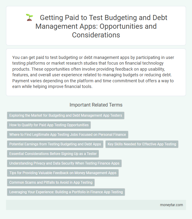 Getting Paid to Test Budgeting and Debt Management Apps: Opportunities and Considerations