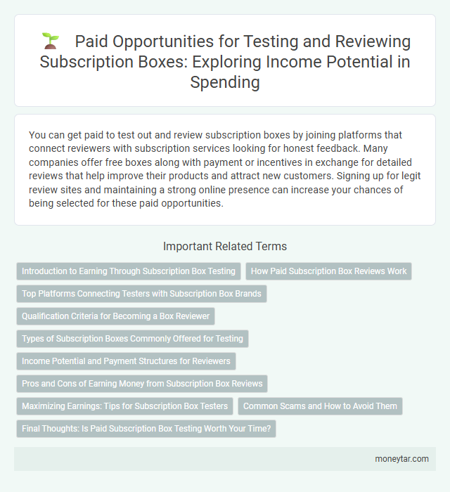 Paid Opportunities for Testing and Reviewing Subscription Boxes: Exploring Income Potential in Spending