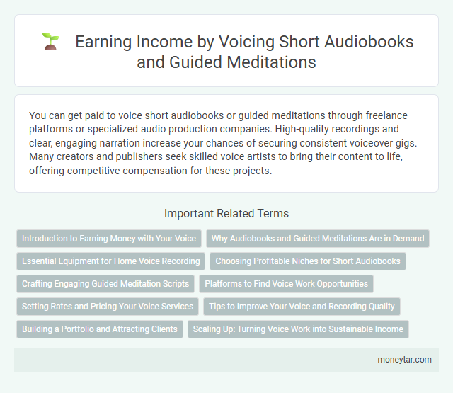 Earning Income by Voicing Short Audiobooks and Guided Meditations