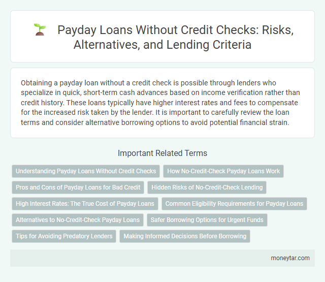 Payday Loans Without Credit Checks: Risks, Alternatives, and Lending Criteria