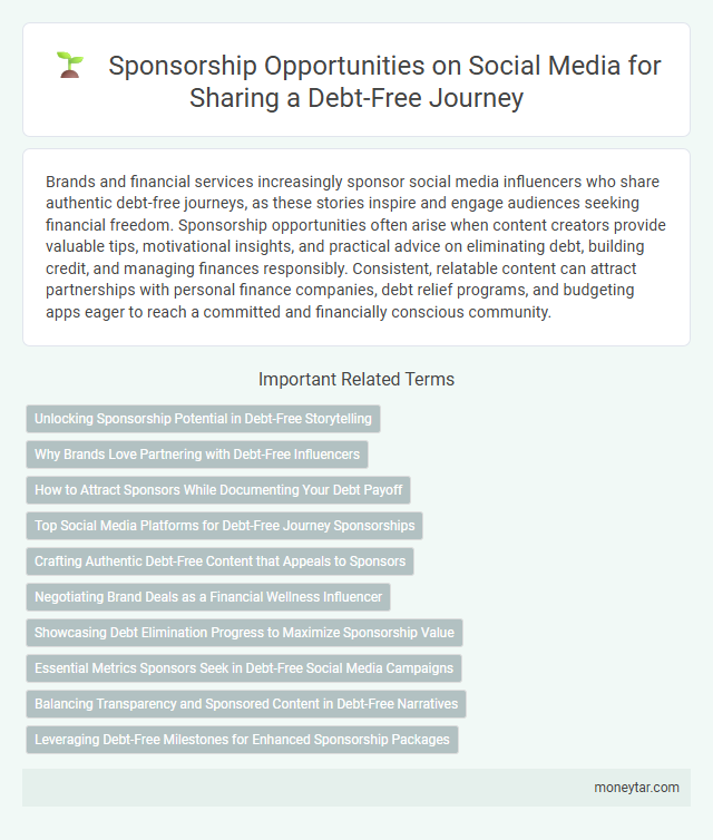 Sponsorship Opportunities on Social Media for Sharing a Debt-Free Journey