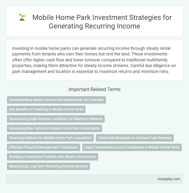 Mobile Home Park Investment Strategies for Generating Recurring Income